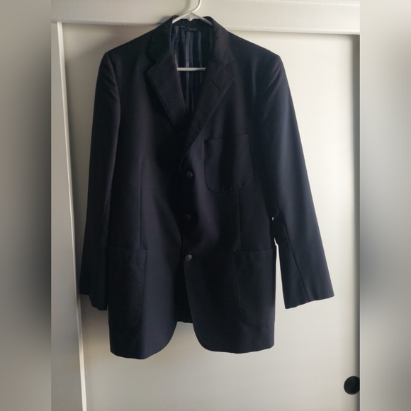 Brooks Brothers 1818 Regent Classic Blazer Jacket Wool Navy Blue 42R Preppy - Picture 11 of 11